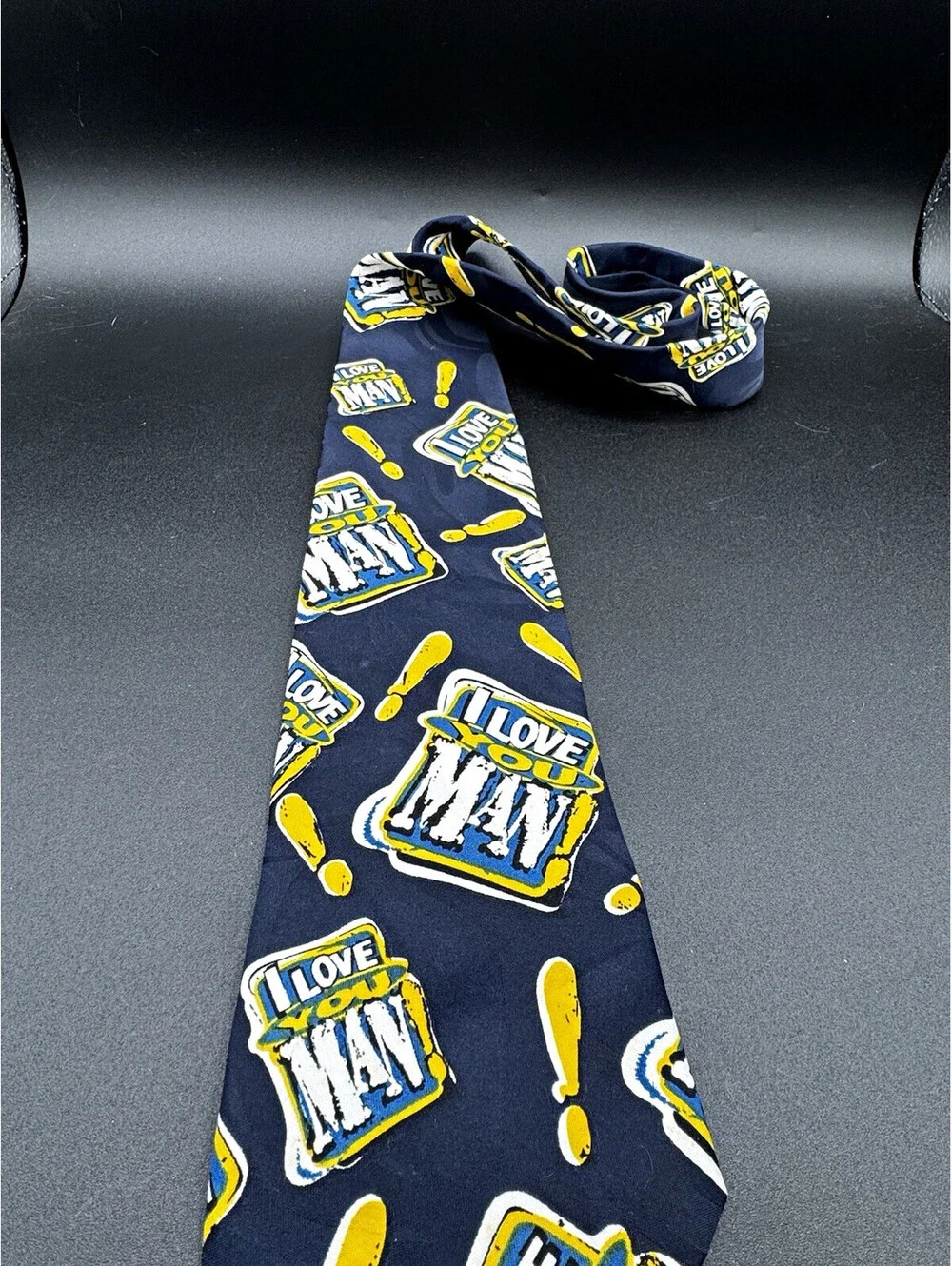 Vintage 90s Bud Light I Love You Man Beer Novelty Tie USA 57” x 4”